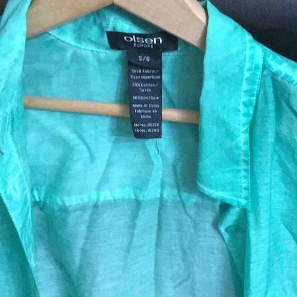 NWOT size S Olsen Europe silk and cotton blouse - Picture 2 of 4